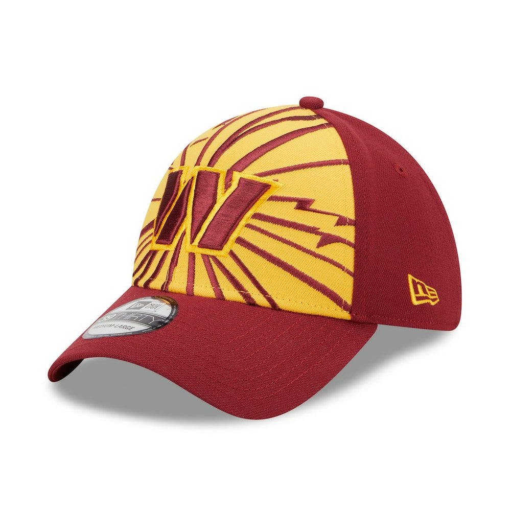 Washington Commanders New Era Shattered 39THIRTY Flex Hat Gold/Burgundy - NFL