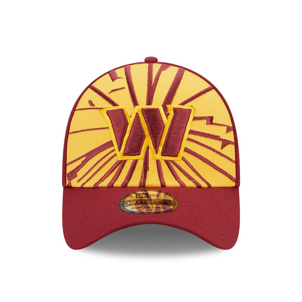 Washington Commanders New Era Shattered 39THIRTY Flex Hat Gold/Burgundy - NFL
