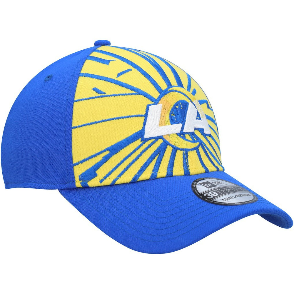 Los Angeles Rams New Era Shattered 39THIRTY Flex Hat Gold/Royal - NFL