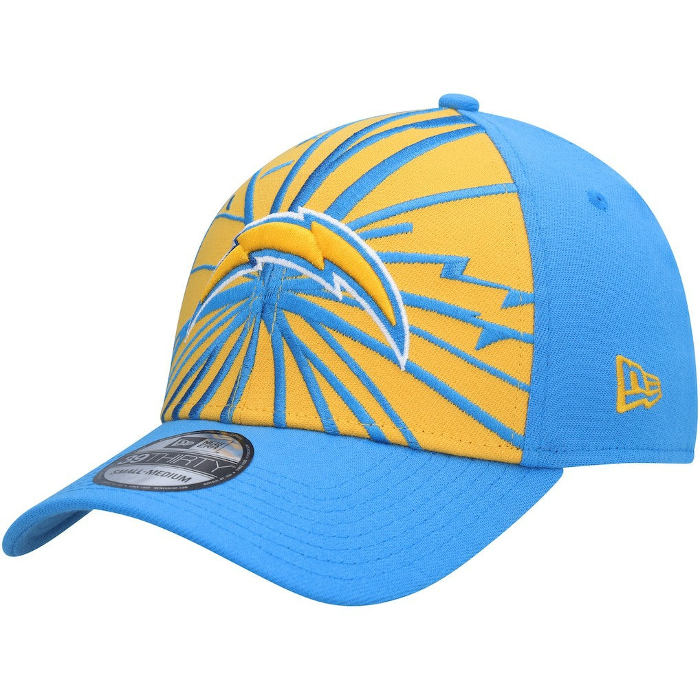 Los Angeles Chargers New Era Shattered 39THIRTY Flex Hat Gold/Powder Blue - NFL