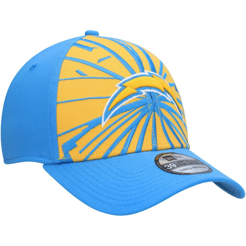 Los Angeles Chargers New Era Shattered 39THIRTY Flex Hat Gold/Powder Blue - NFL