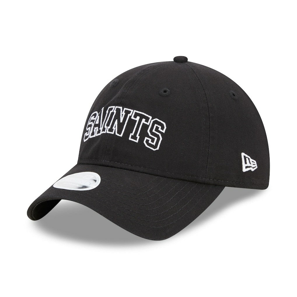 New Orleans Saints New Era Women's Collegiate 9TWENTY Adjustable Hat Black - NFL