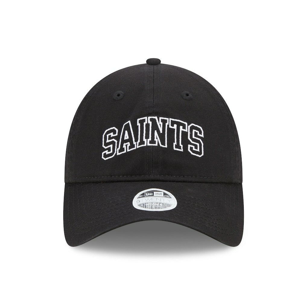 New Orleans Saints New Era Women's Collegiate 9TWENTY Adjustable Hat Black - NFL