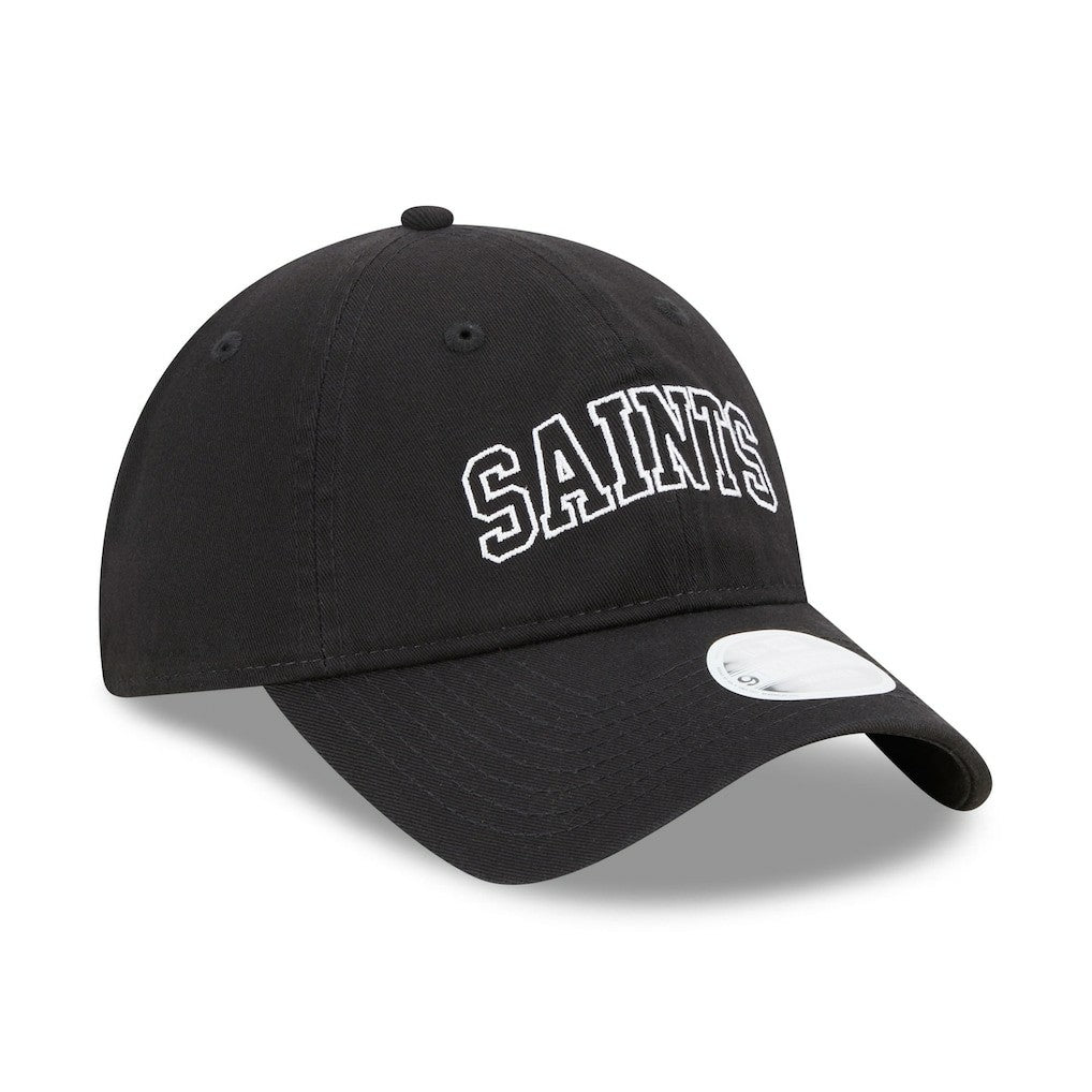 New Orleans Saints New Era Women's Collegiate 9TWENTY Adjustable Hat Black - NFL