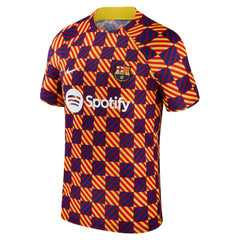 Nike Barcelona 2023/24 Pre-Match Performance Top - Yellow