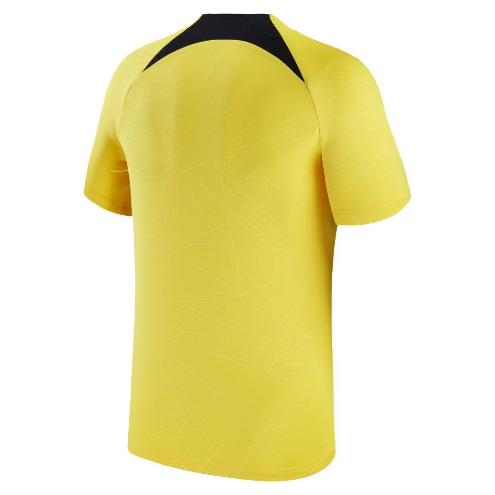 Jordan Paris Saint-Germain Jordan Brand 2022/23 Pre-Match Top - Yellow