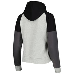 Las Vegas Raiders Antigua Women's Lightweight Jackpot Raglan Half-Zip Pullover Hoodie Heather Gray - NFL