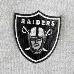 Las Vegas Raiders Antigua Women's Lightweight Jackpot Raglan Half-Zip Pullover Hoodie Heather Gray - NFL