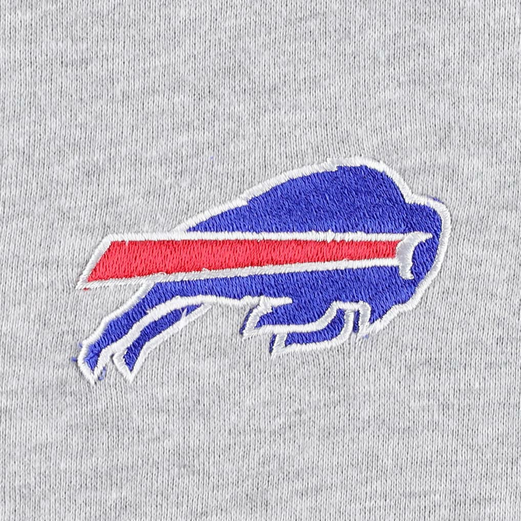 Buffalo Bills Big & Tall Fleece Raglan Full-Zip Hoodie Jacket Heather Gray - NFL