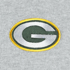 Green Bay Packers Big & Tall Fleece Raglan Full-Zip Hoodie Jacket Heather Gray - NFL