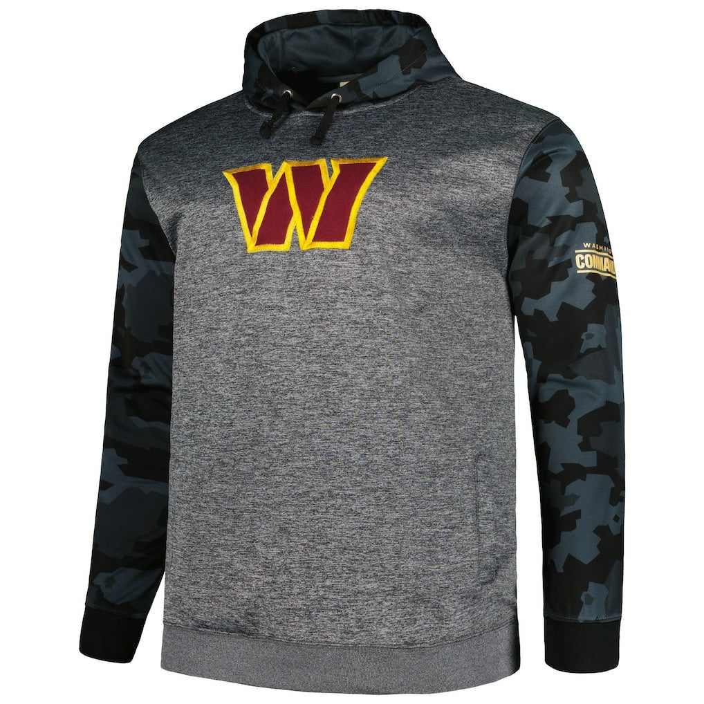 Washington Commanders Big & Tall Camo Pullover Hoodie Heather Charcoal - Fanatics
