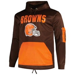 Cleveland Browns Big & Tall Pullover Hoodie Brown - Fanatics