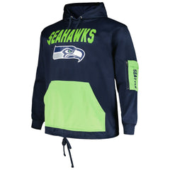 Seattle Seahawks Big & Tall Pullover Hoodie College Navy - Fanatics