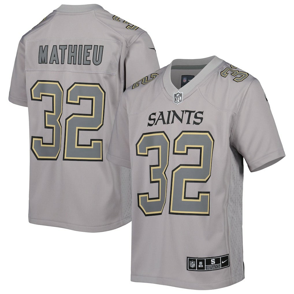 Tyrann Mathieu New Orleans Saints Youth Atmosphere Game Jersey - Gray | NFL Jerseys