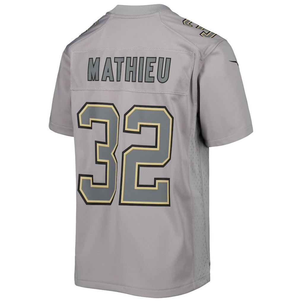 Tyrann Mathieu New Orleans Saints Youth Atmosphere Game Jersey Gray - Nike