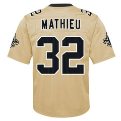 Tyrann Mathieu New Orleans Saints Youth Inverted Game Jersey Gold - Nike
