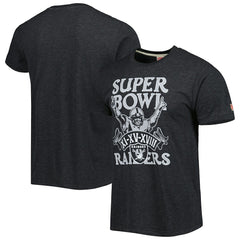 Las Vegas Raiders Homage Super Bowl Classics Tri-Blend T-Shirt Charcoal - NFL