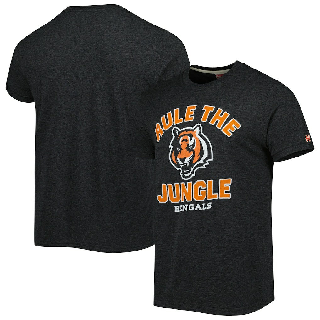 Cincinnati Bengals Homage Hyper Local Tri-Blend T-Shirt Charcoal - NFL
