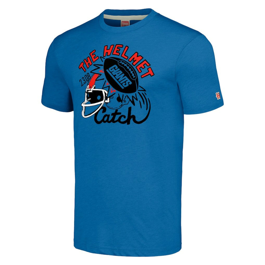 New York Giants Homage Hyper Local Tri-Blend T-Shirt Royal - NFL