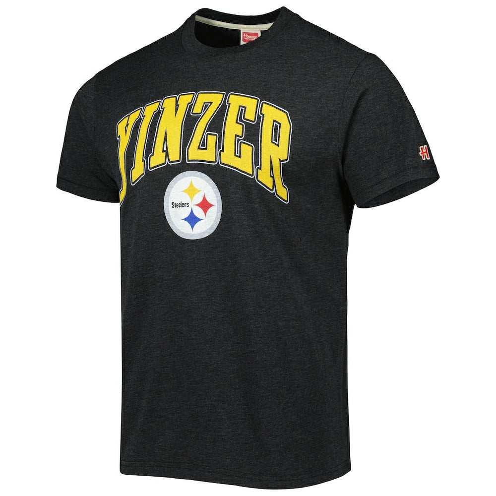 Pittsburgh Steelers Homage Hyper Local Tri-Blend T-Shirt Charcoal - NFL