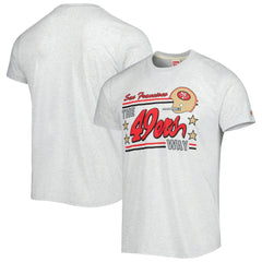 San Francisco 49ers Homage Hyper Local Tri-Blend T-Shirt Ash - NFL