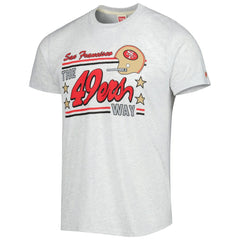 San Francisco 49ers Homage Hyper Local Tri-Blend T-Shirt Ash - NFL