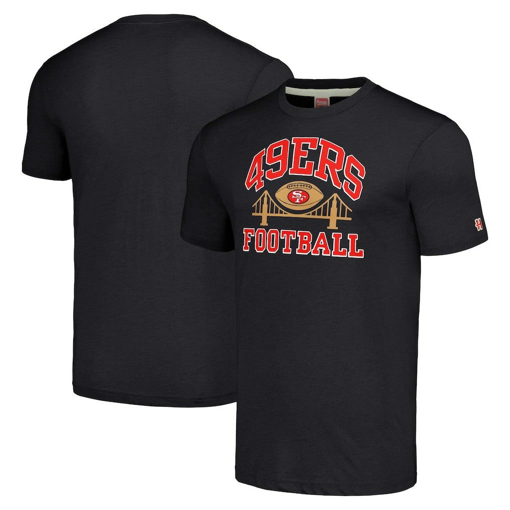 San Francisco 49ers Homage Hyper Local Tri-Blend T-Shirt Charcoal - NFL
