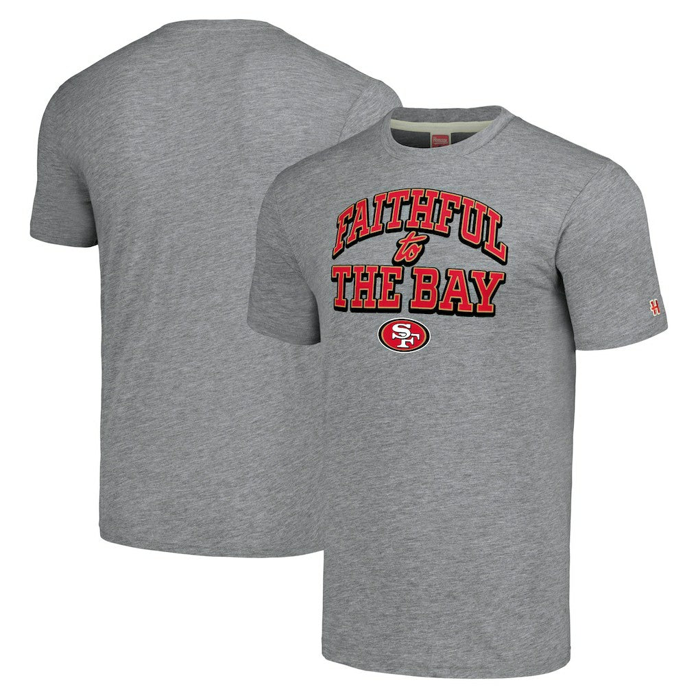 San Francisco 49ers Homage Hyper Local Tri-Blend T-Shirt Gray - NFL