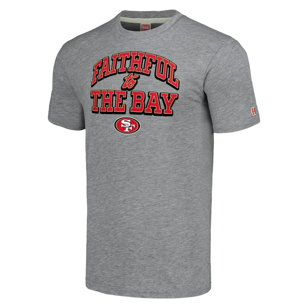 San Francisco 49ers Homage Hyper Local Tri-Blend T-Shirt Gray - NFL