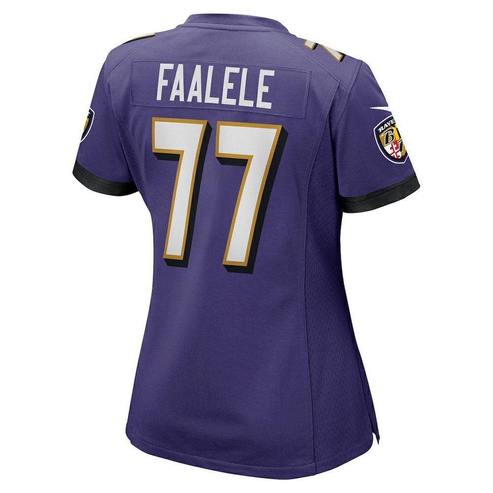Daniel Faalele Baltimore Ravens Women's Player Game Jersey Purple - Nike