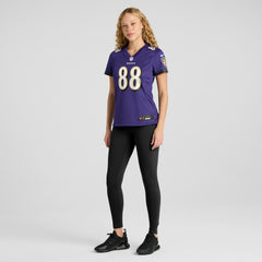 Charlie Kolar Baltimore Ravens Women's Player Game Jersey Purple - Nike