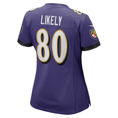 Isaiah Likely Baltimore Ravens Women's Player Game Jersey Purple - Nike