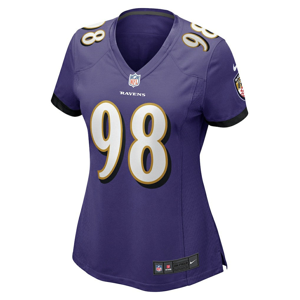 Travis Jones Baltimore Ravens Women's Player Game Jersey - Purple | NFL Jerseys
