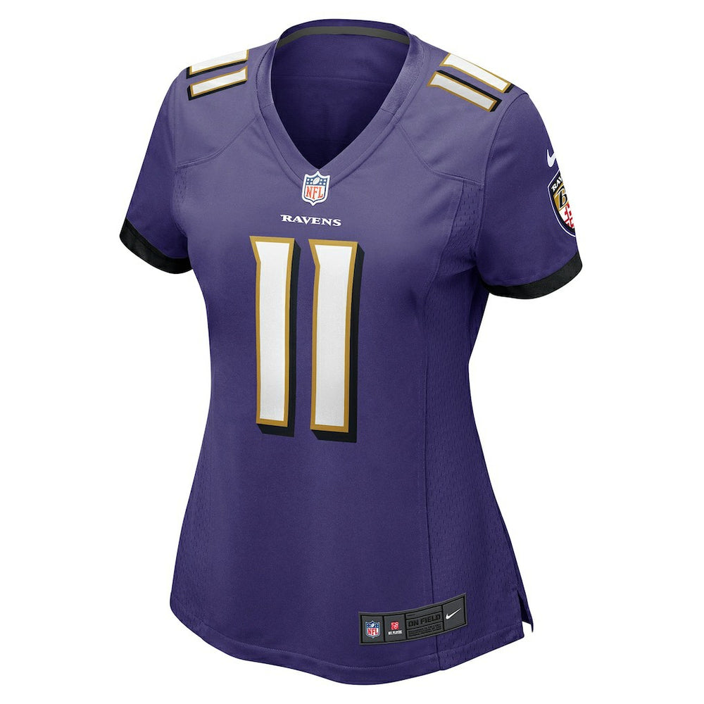 Jordan Stout Baltimore Ravens Women's Player Game Jersey Purple - Nike