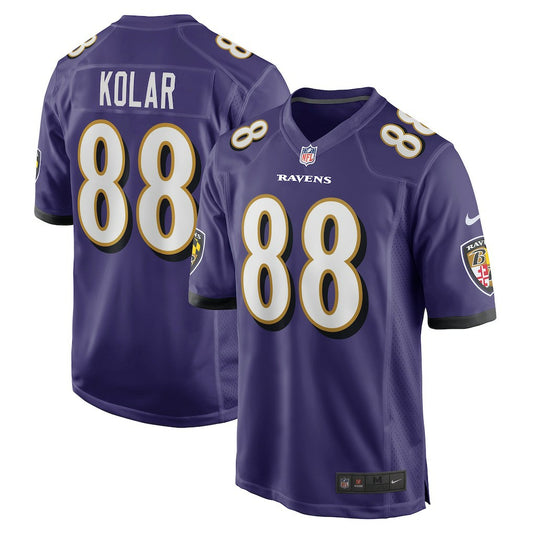 Charlie Kolar Baltimore Ravens Player Game Jersey - Purple | NFL Jerseys