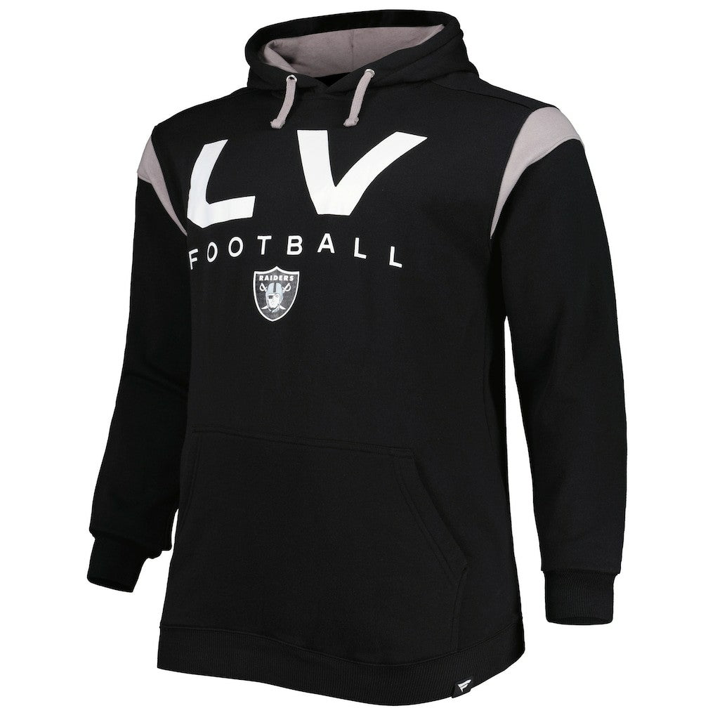 Las Vegas Raiders Big & Tall Call the Shots Pullover Hoodie Black - Fanatics