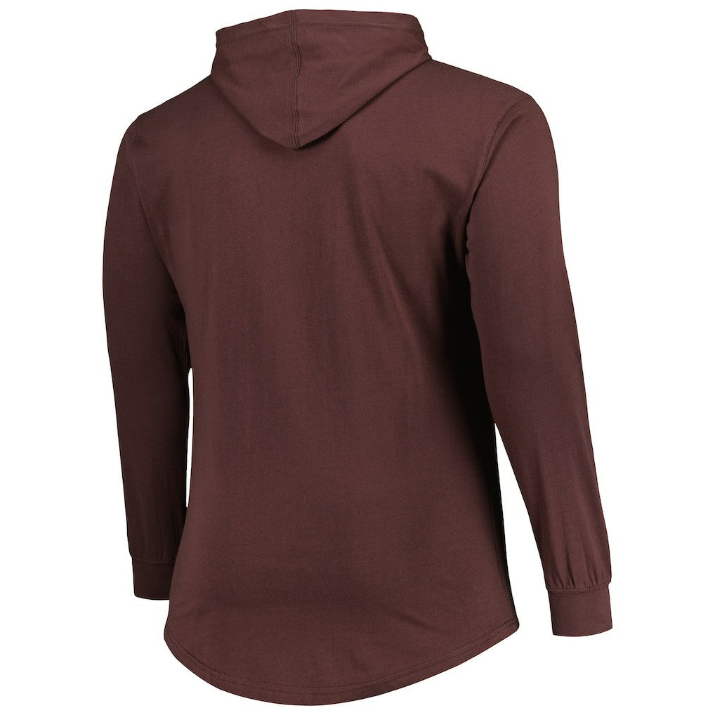 Cleveland Browns Big & Tall Front Runner Pullover Hoodie Brown - Fanatics