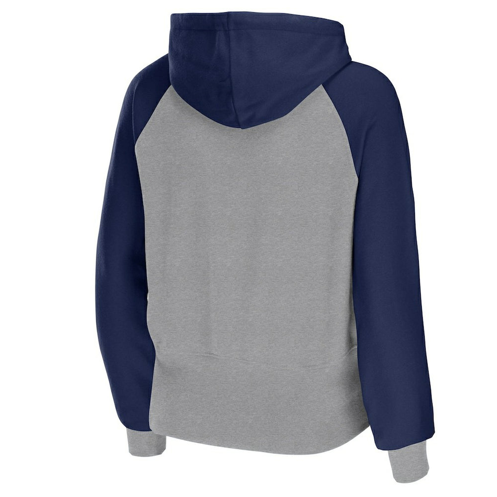 Dallas Cowboys WEAR by Erin Andrews Women's Colorblock Lightweight Full-Zip Hoodie Silver - NFL