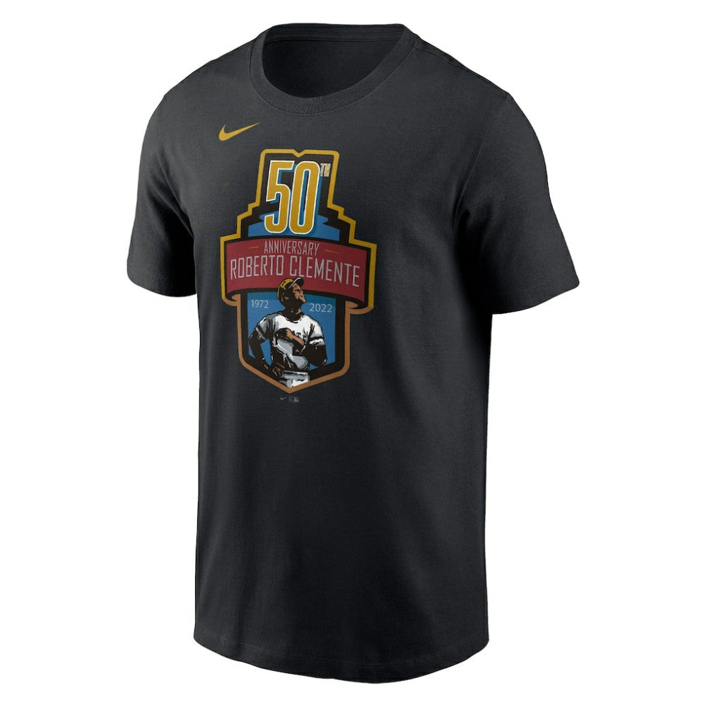 Roberto Clemente Pittsburgh Pirates Nike 50th Anniversary Commemorative T-Shirt Near Me