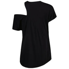 Baltimore Ravens KIYA TOMLIN Women's Cut Out Tri-Blend Shirt Black - NFL