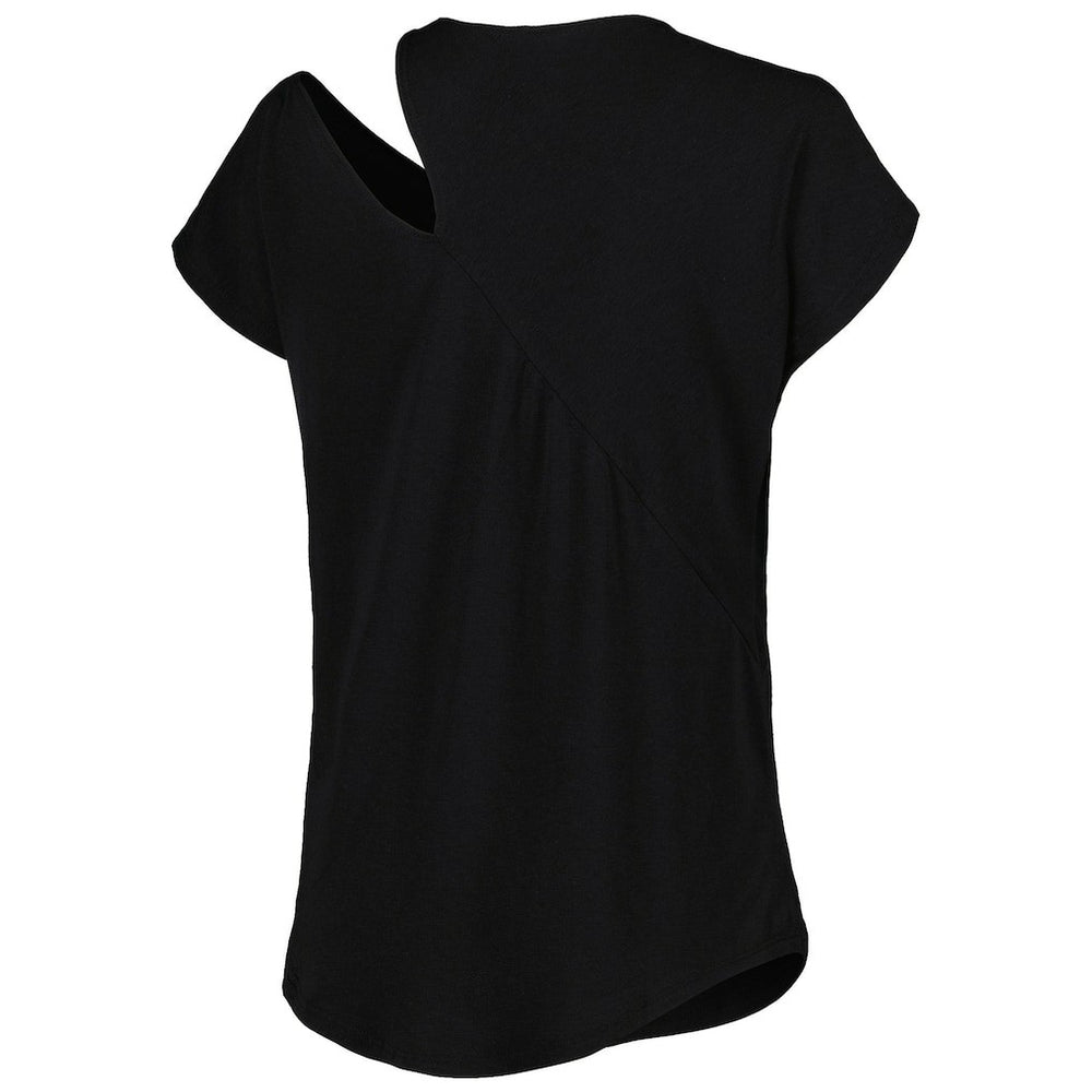 Buffalo Bills KIYA TOMLIN Women's Cut Out Tri-Blend Shirt Black - NFL
