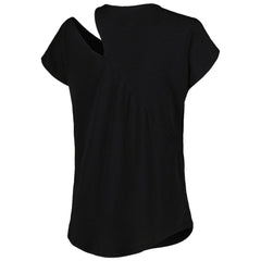 Buffalo Bills KIYA TOMLIN Women's Cut Out Tri-Blend Shirt Black - NFL