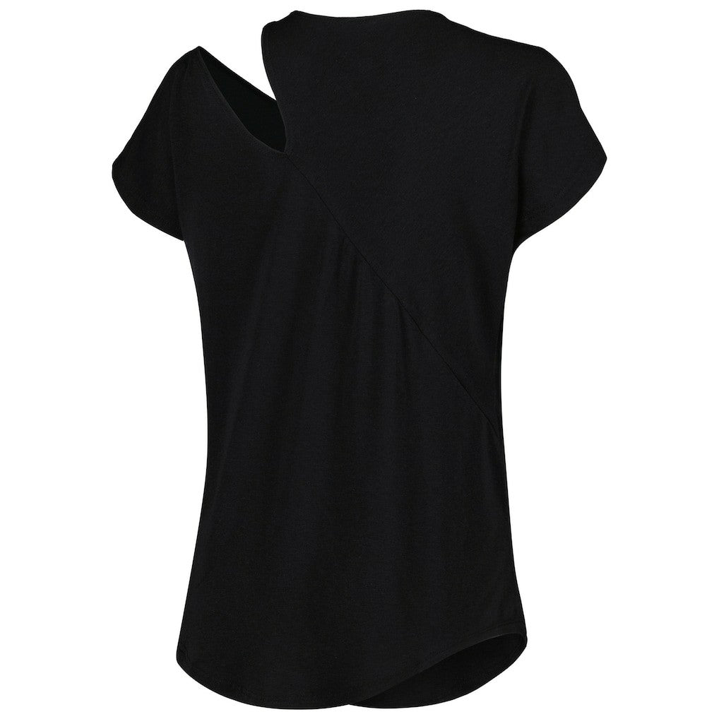 Cincinnati Bengals KIYA TOMLIN Women's Cut Out Tri-Blend Shirt Black - NFL