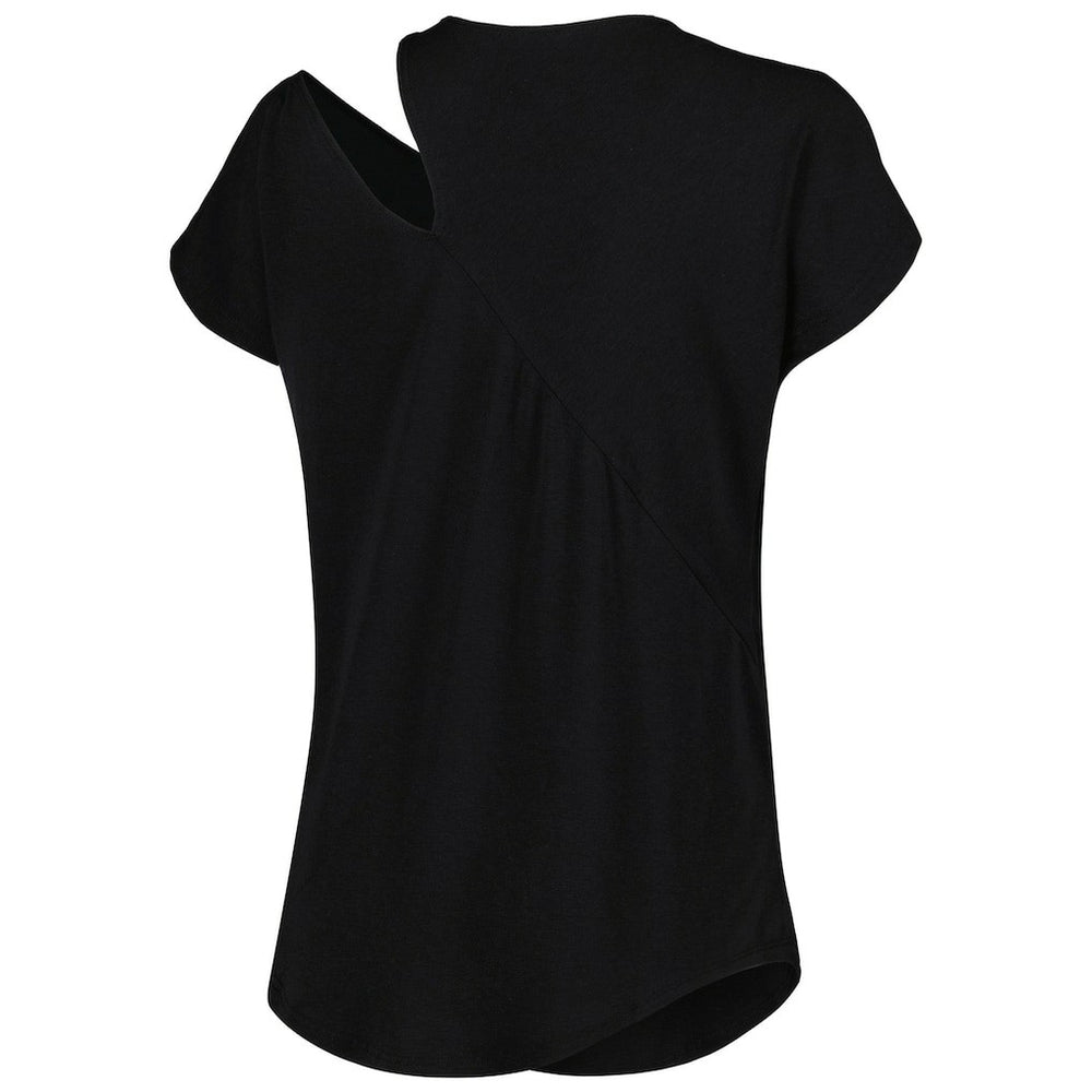Cincinnati Bengals KIYA TOMLIN Women's Cut Out Tri-Blend Shirt Black - NFL