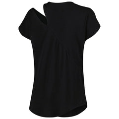 Cincinnati Bengals KIYA TOMLIN Women's Cut Out Tri-Blend Shirt Black - NFL