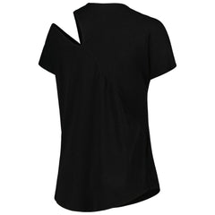 Green Bay Packers KIYA TOMLIN Women's Cut Out Tri-Blend Shirt Black - NFL