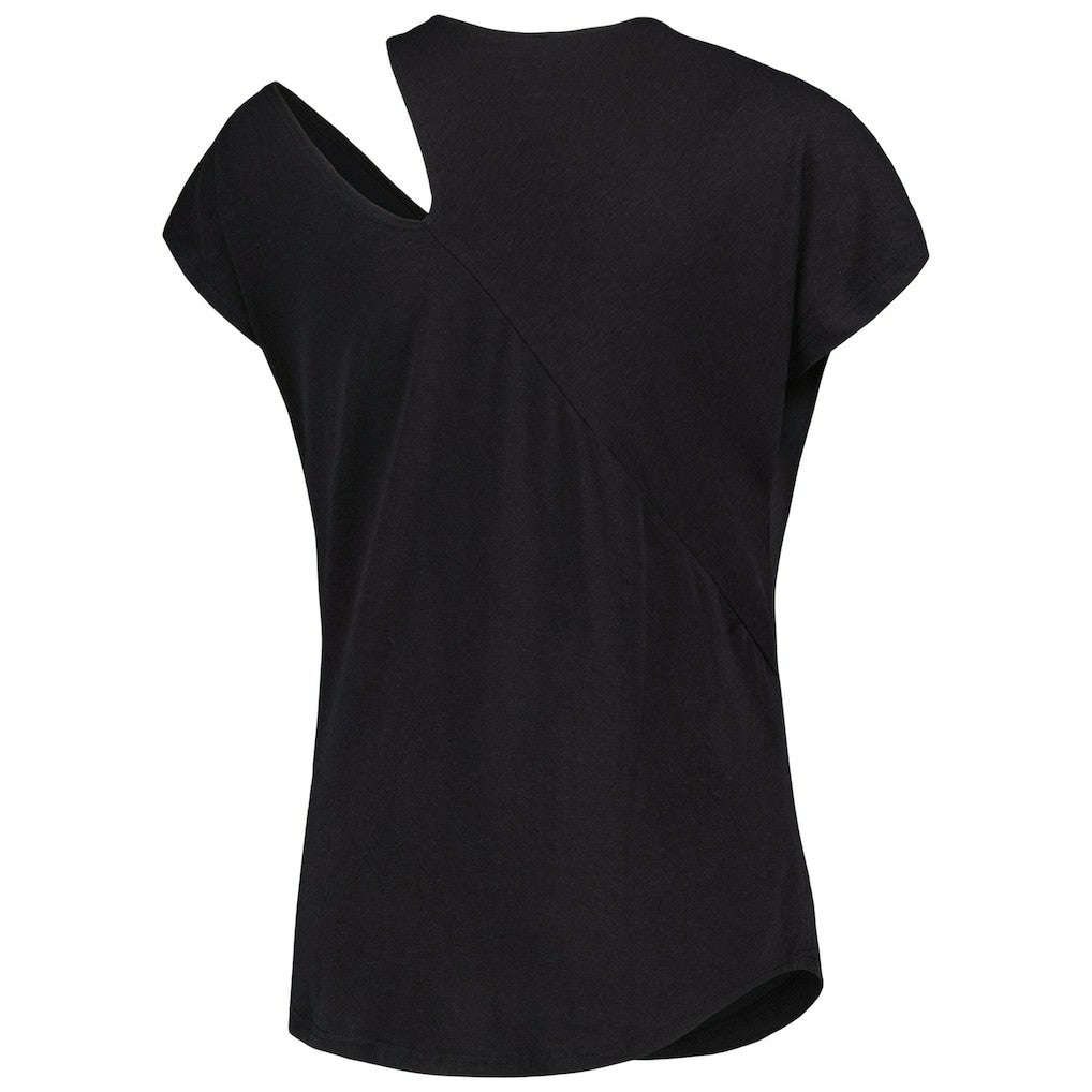 Kansas City Chiefs KIYA TOMLIN Women's Cut Out Tri-Blend Shirt Black - NFL