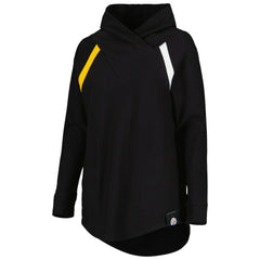 Pittsburgh Steelers KIYA TOMLIN Women's Tri-Blend Raglan Pullover Sweatshirt Black - NFL