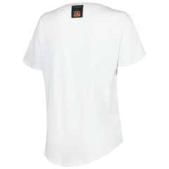 Cincinnati Bengals KIYA TOMLIN Women's V-Neck T-Shirt White - NFL