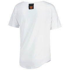 Washington Commanders KIYA TOMLIN Women's V-Neck T-Shirt White - NFL